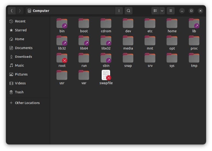 Linux File System Root